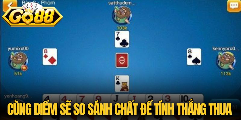 Cùng điểm sẽ so sánh chất để tính thắng thua