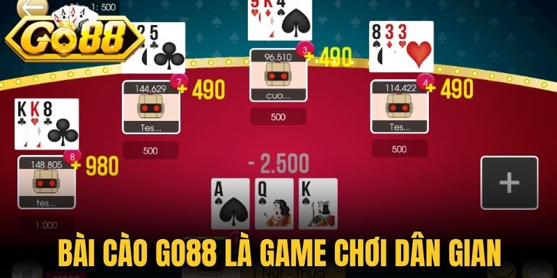 Bài cào Go88 là game chơi dân gian