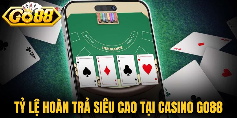 Tỷ lệ hoàn trả siêu cao tại casino Go88