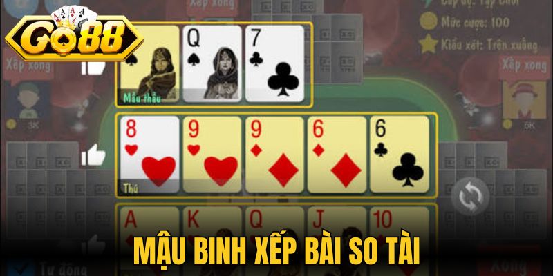 Mậu binh xếp bài so tài, quyết định cơ hội chiến thắng