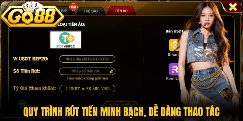 Trang chủ 19 Quy trình rút tiền minh bạch, dễ dàng thao tác