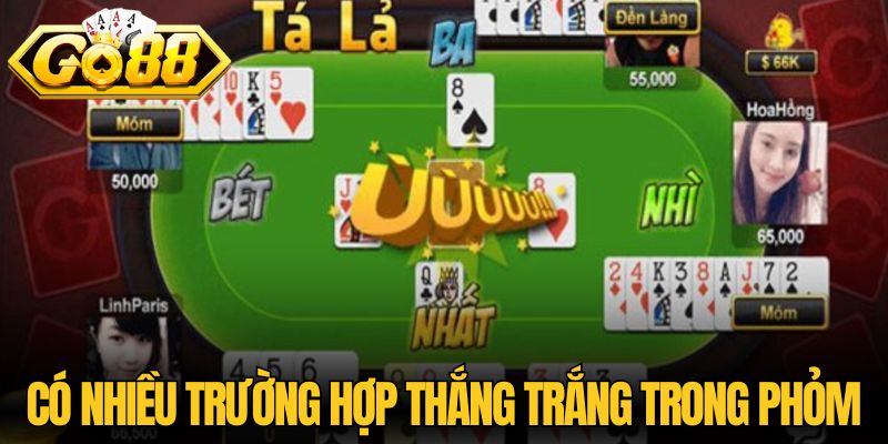 Phỏm Và Các Bí Mật Giúp Người Chơi Làm Chủ Mọi Bàn Đấu 3 Có nhiều trường hợp thắng trắng trong phỏm