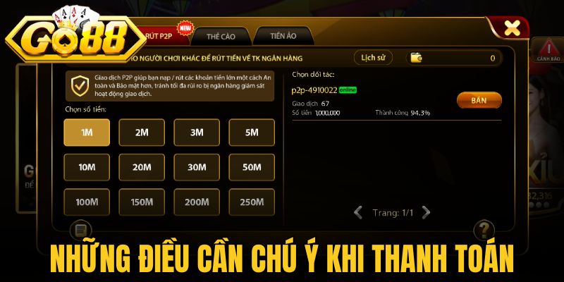 Những điều game thủ cần chú ý khi thanh toán