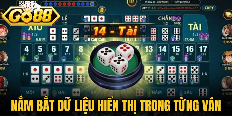 Nắm bắt dữ liệu hiển thị trong từng ván